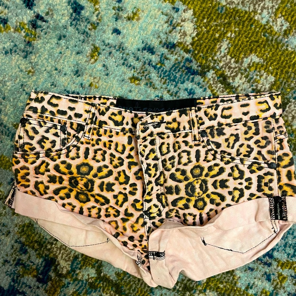 Ots sexy leopard print booty shorts